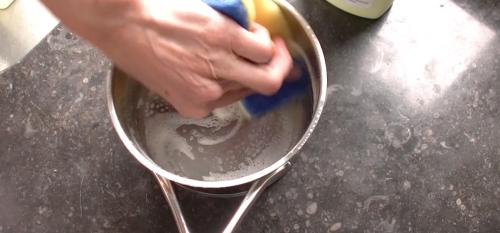 demeyere koekenpan schoonmaken